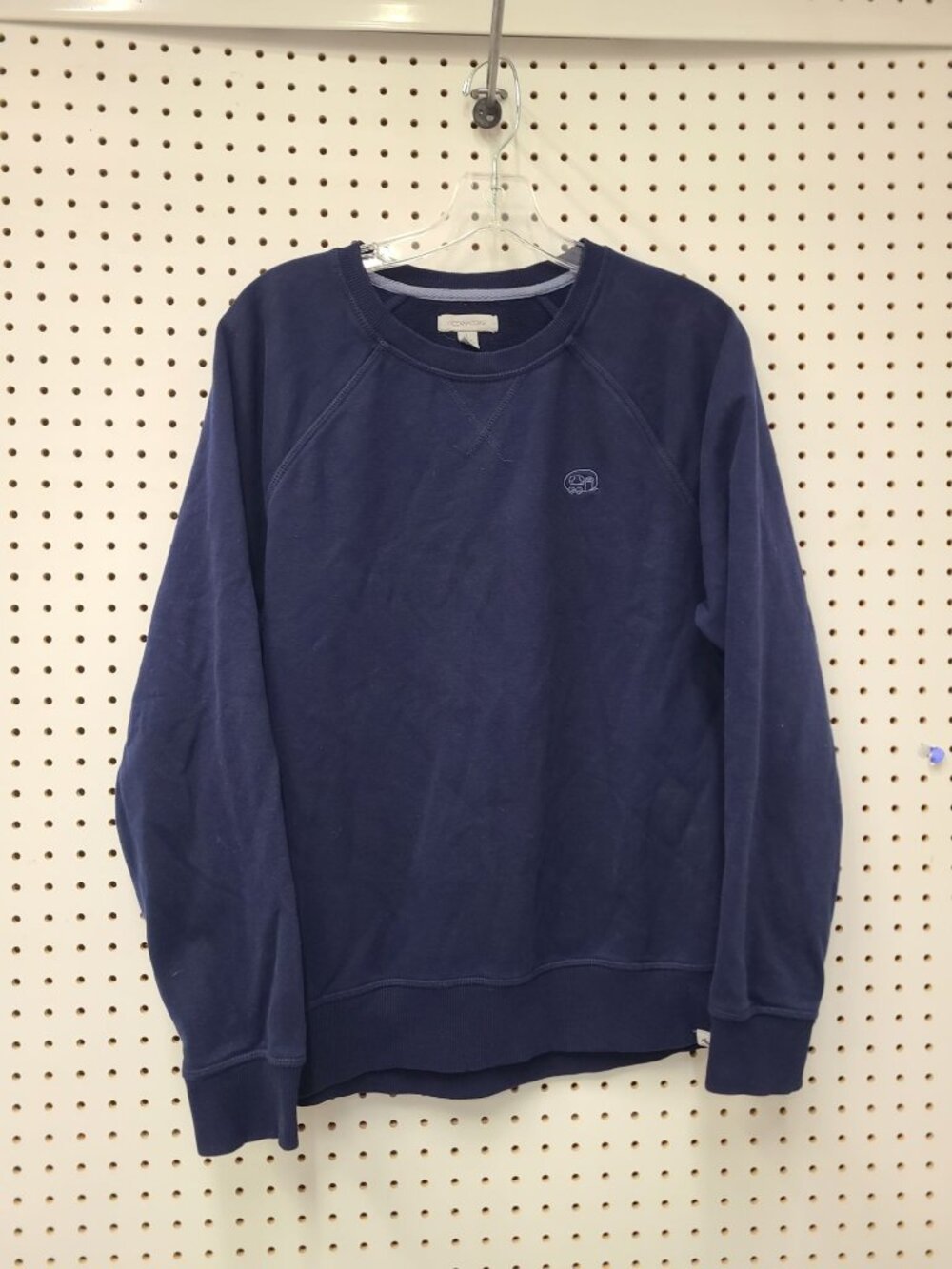 Ocean + Coast Mens Navy Blue Crewneck Sweatshirt L Cotton Blend Casual